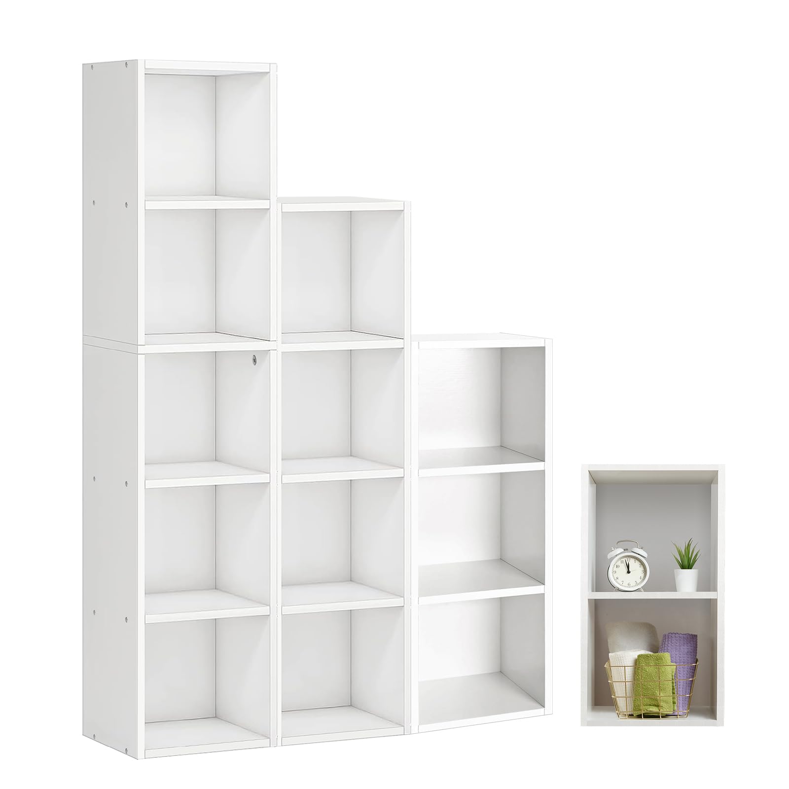 Book Shelf 5 Cube Storage Unit Living Room Bookcases and Shelving Unit, Kids Bookcases, Storage Shelves, Display Cabinets, Wooden Bookcase, Floor Standing Book Shelf, Shelving Units for Home Office