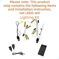 Vista 3 de Juego de luces para Hogwarts Clock Tower Building Blocks Modelo compatible con Lego 75948 (juego de modelos no incluidos)