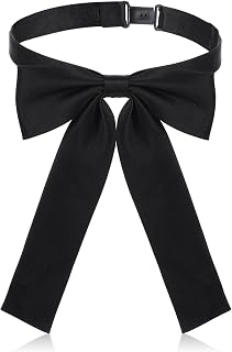 Western Bow Tie for Men Kentucky Colonel Tie Pre-tied Bowties Black Adjustable String Ties for Women Girls Costume Uniform Shirt