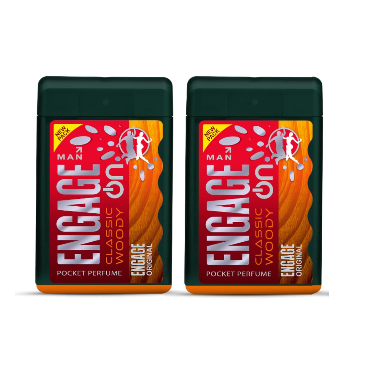 Man Classic Woody Pocket Perfume Spray For Men, 18ml (Pack Of 2)