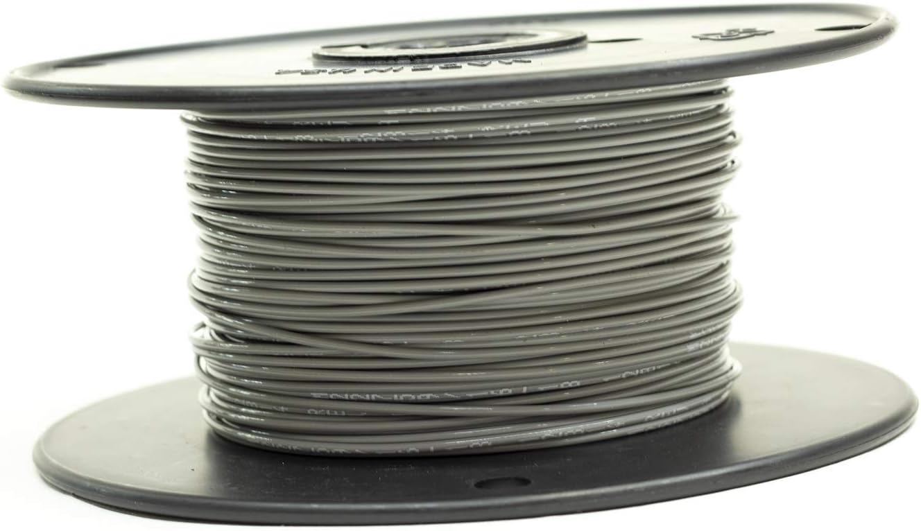 M22759/16-20 Mil-Spec Tefzel Hi-Temp Stranded Wire 20AWG Gauge … (1000FT, Gray)