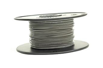 M22759/16-22 Mil-Spec Tefzel Hi-Temp Stranded Wire 22AWG Gauge 50FT, Gray