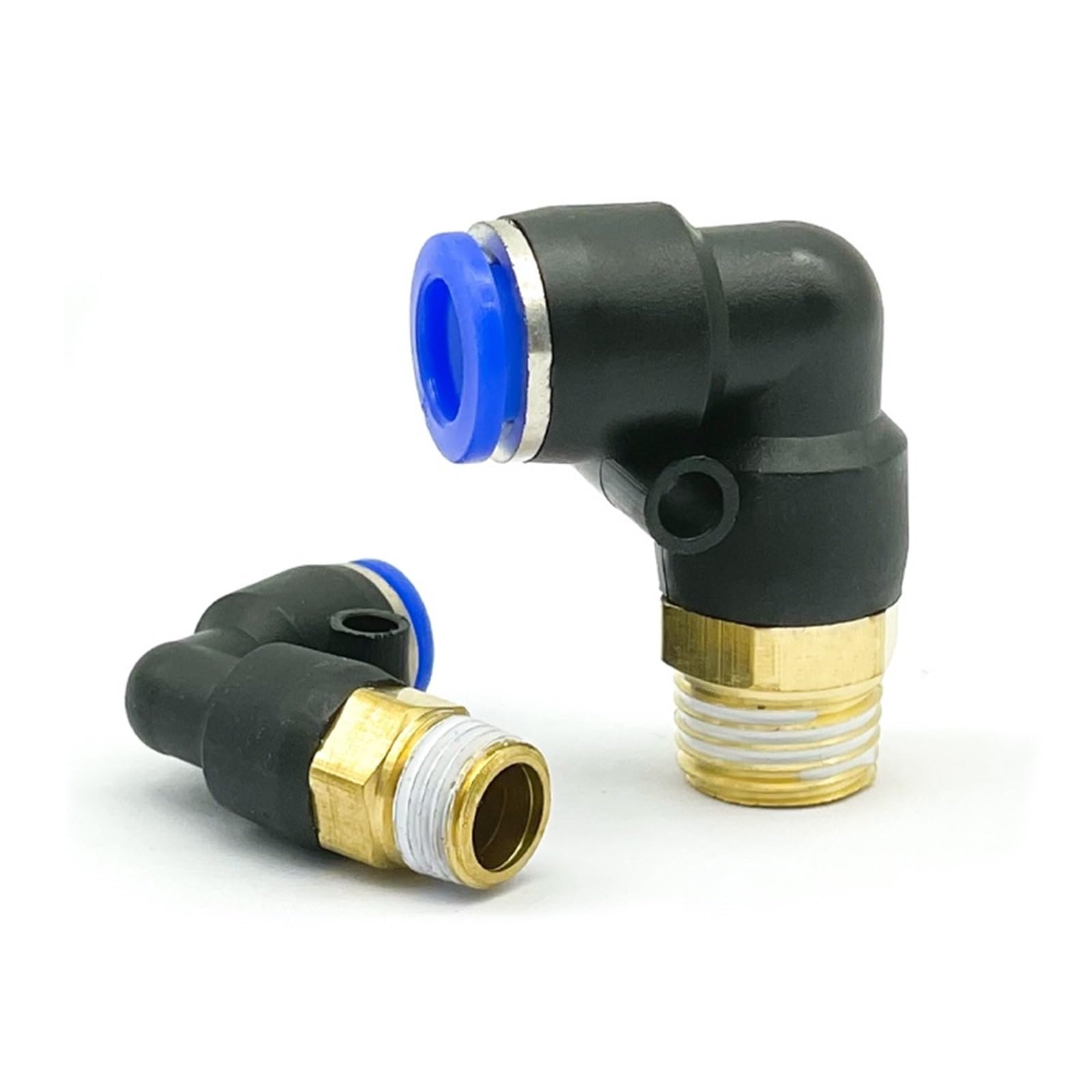 30 Pz PL Gomito 4-M5 6-M5 Dritto Connettore Aria Raccordo Pneumatico Raccordi Rapidi 1/8 "1/4" 3/8 "1/2" Filettatura Maschio Push In (Size : PL6-02)