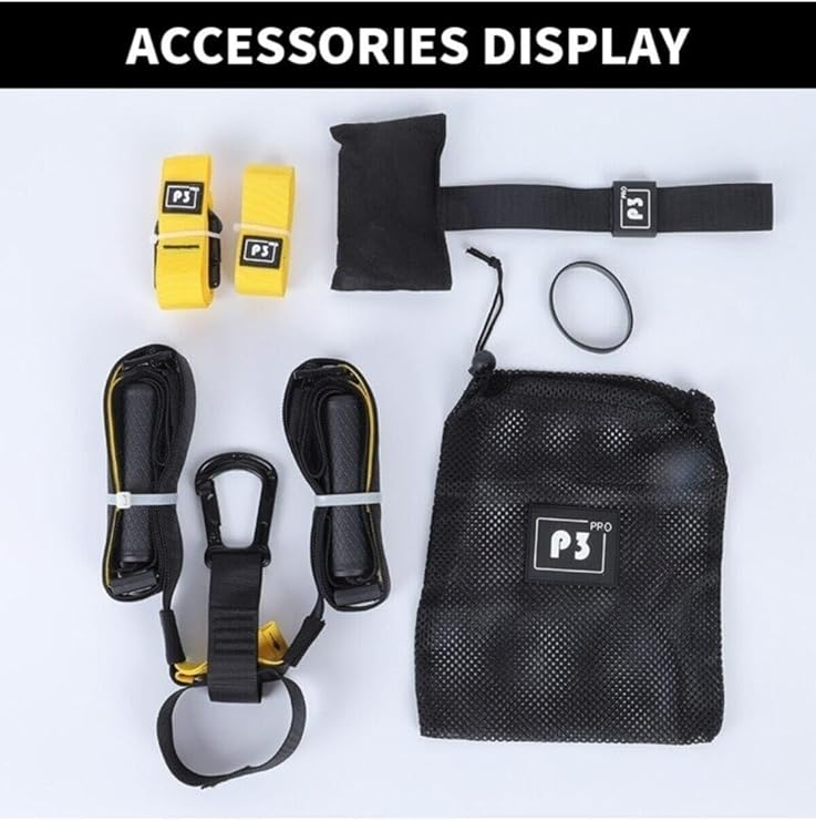 Leyaton X-tr Pro 3 Suspension Trainer Asılma Egzersiz Seti Antrenman Güç Bandı Sarı, TCS0210921-1