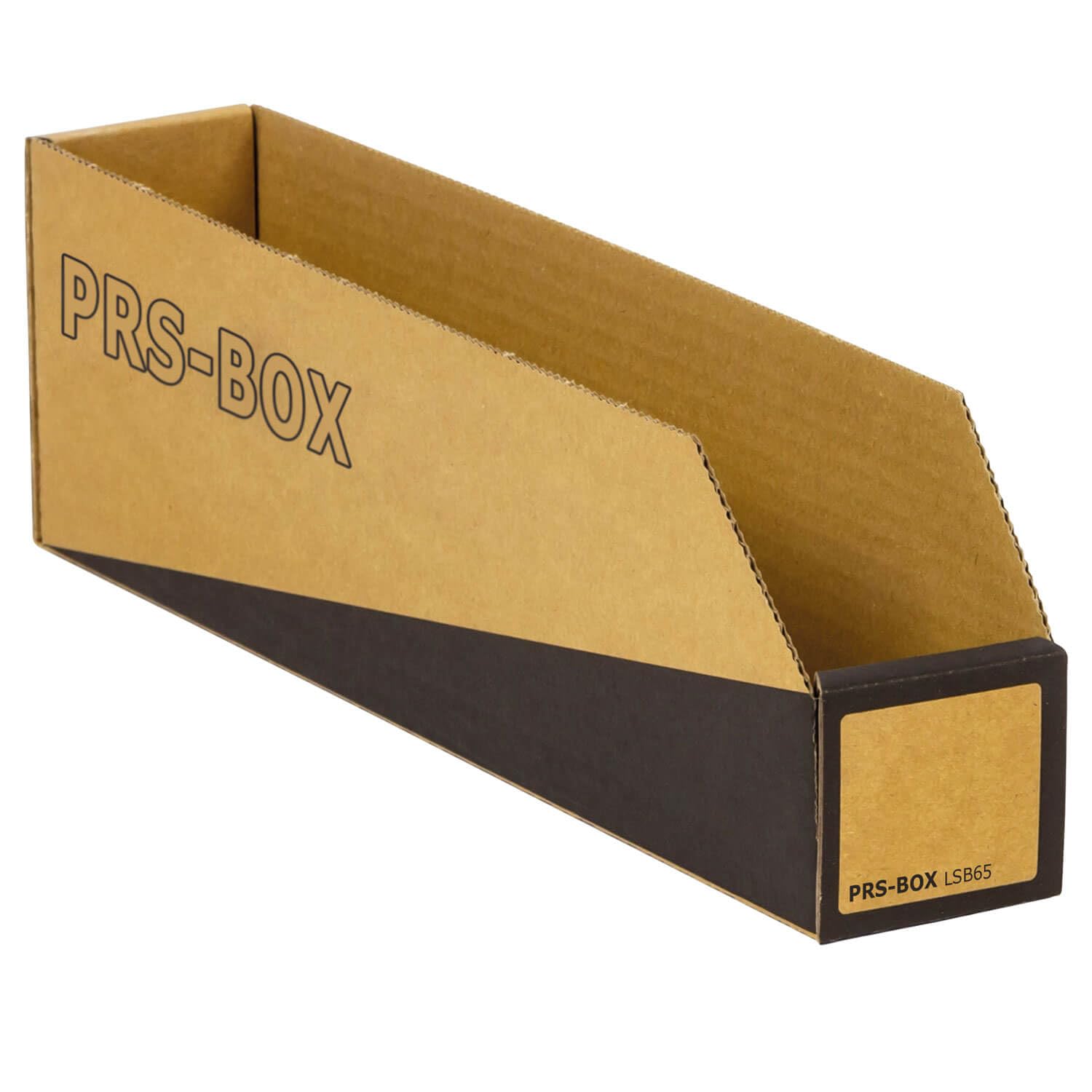 PRS Lagersichtbox LSB65 Natur/Schwarz, 305x65x110mm, (Ident mit der Pressel Lagersichtbox) 30 Stück/Packung
