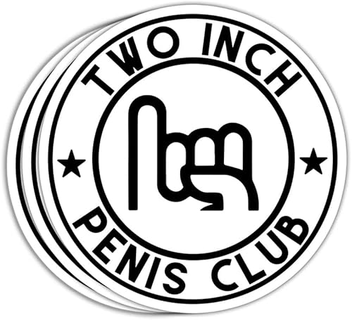 MAIANEY Calcomanías divertidas de humor para adultos, calcomanías de humor para adultos, calcomanías de chistes para pene pequeño, micro pene club,