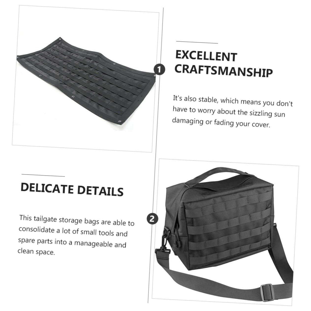 Zerodeko Kit Multifuncional Bolsa Trasera Alta Densidad Resistente Garantizadas