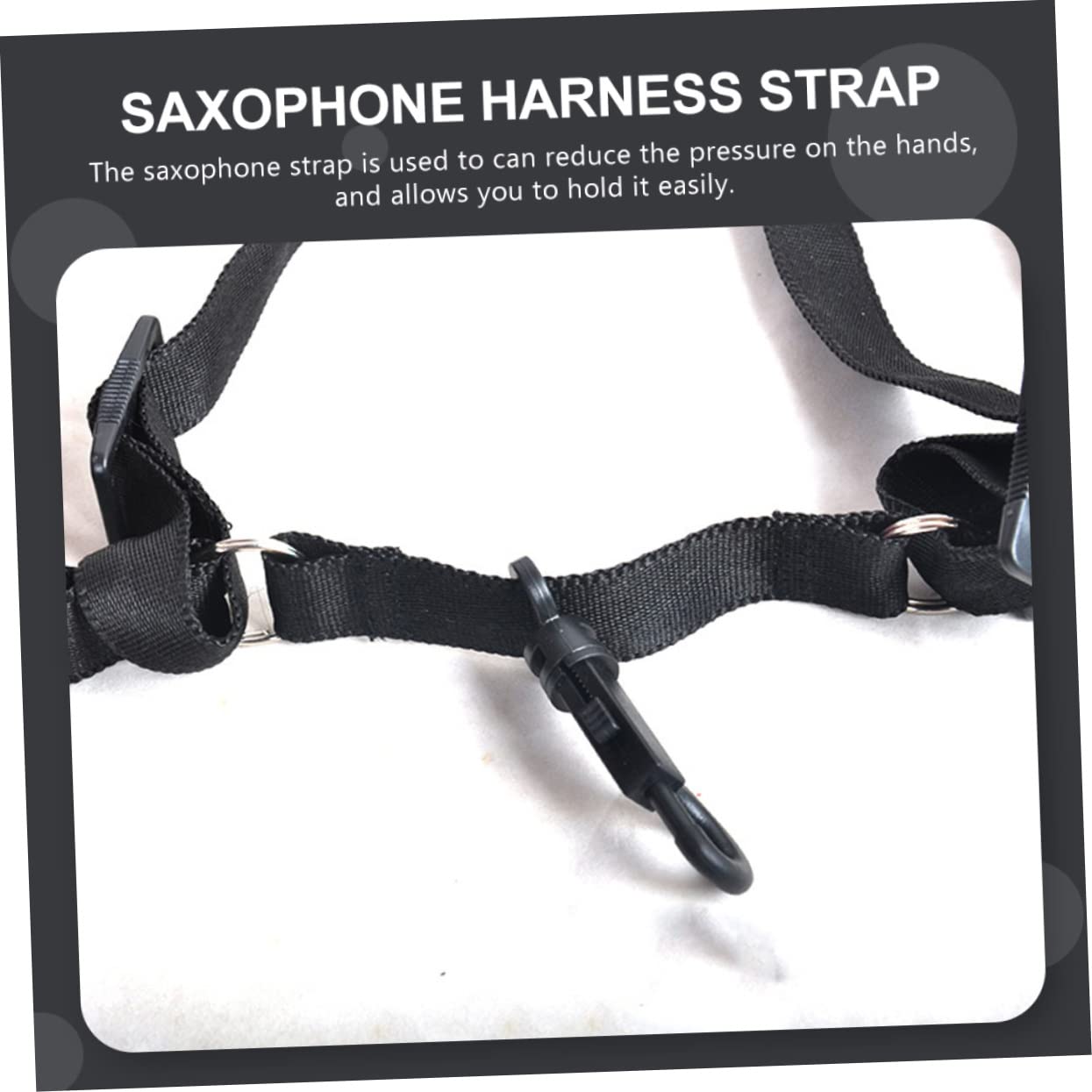 TOYANDONA 3pezzi Cinghia Per Saxofono Regolabile Tracolla Comoda e Versatile Accessorio Per Strumenti Musicali Per Adulto e Materiale Resistente e Durevole