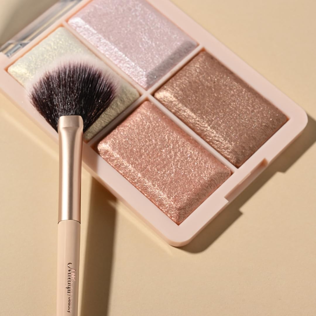 Milagro Beauty Fan Brush 08 – Feather-Light Makeup Brush for Highlighter, Blush, Shimmer & Bronzer, Soft, Diffused Application, Vegan Bristles, Perfect for Finishing Touches 3