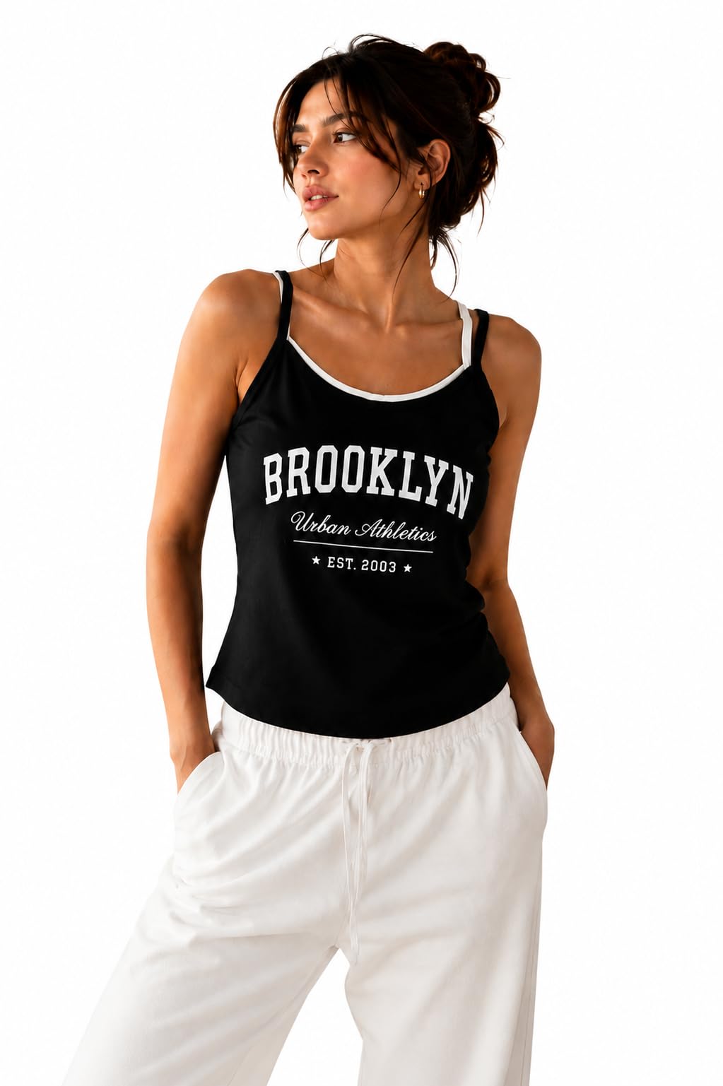 Women’s Padded Tank Top with Inbuilt Bra – Sleeveless Casual Camisole Top-image-33