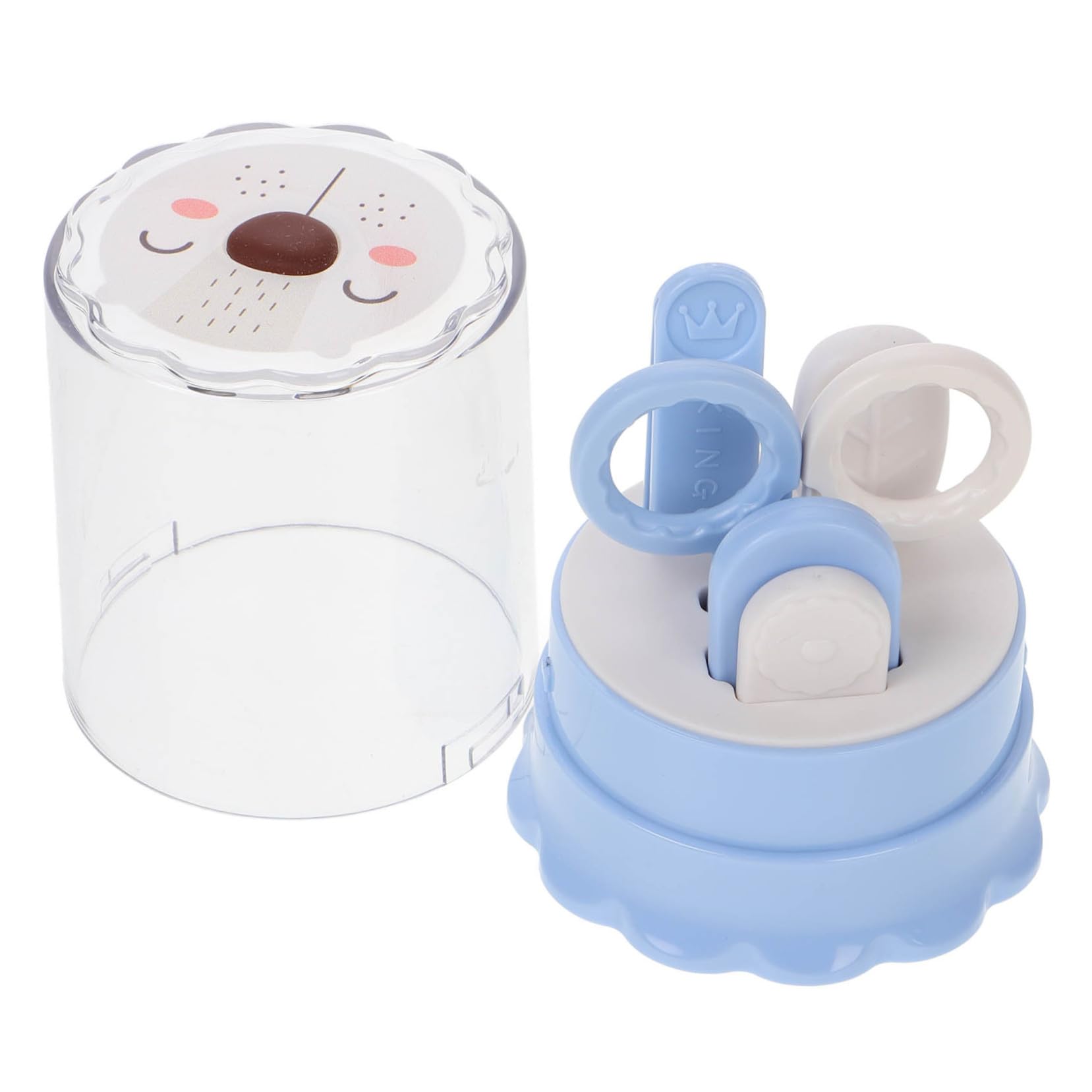 ifundom Baby Grooming Kit Newborn Cat Head Nail Clipper Set Gentle Nail Clippers for Baby's Delicate Fingers