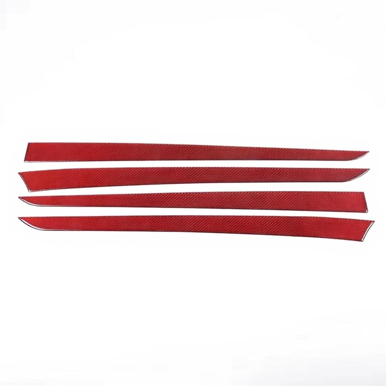 Carbon Fiber Car Interior Trim Compatible for Infiniti G25 G35 G37 2007-2013 Soft Carbon Fiber Car Inner Door Trim Strip Panel Trim Sticker Car Interior Accessories(Red Carbon fiber1)