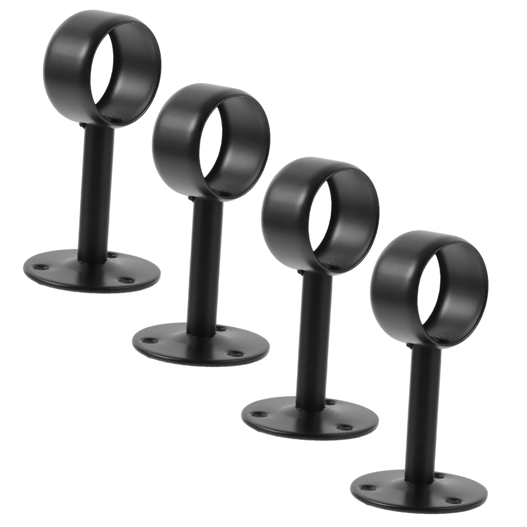 4 Ensembles Supports De Tige À Rideaux Acier Inoxydable pour Plafond Fixations Robustes pour Rideaux Serviettes 4 Pièces * 4