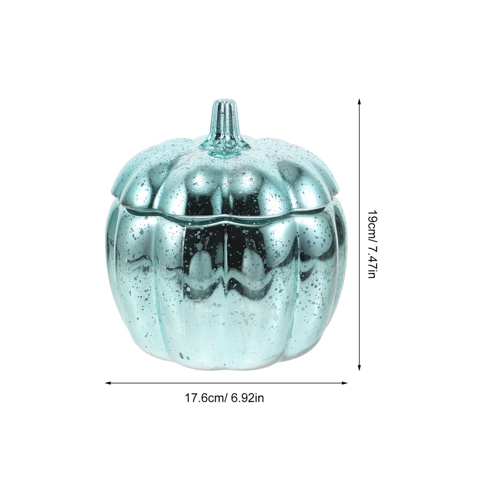 Herbstlicher Kürbis Glasbehälter mit Deckel Luftdichtes Snackgefäß aus Robustem Glas Dekorative Süßigkeiten und Gewürzaufbewahrung für Halloween und Erntedankfest