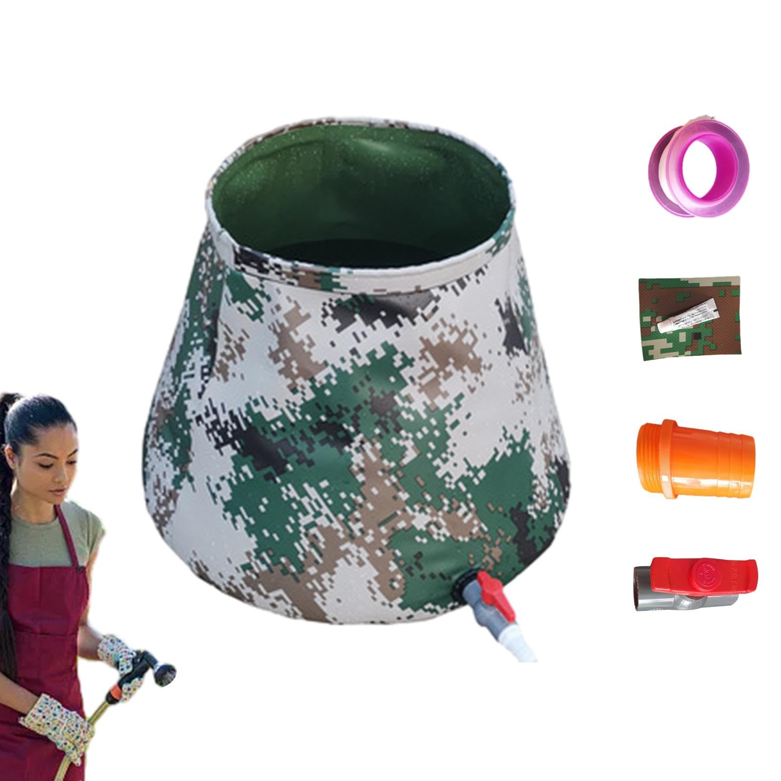 Campingwasserspeicher, Wasserspeicherbehälter, faltbarer Wasserspeicher, tragbarer Behälter für Frischwasser, faltbarer Wassertank, Wasserbeutel mit großer Kapazität