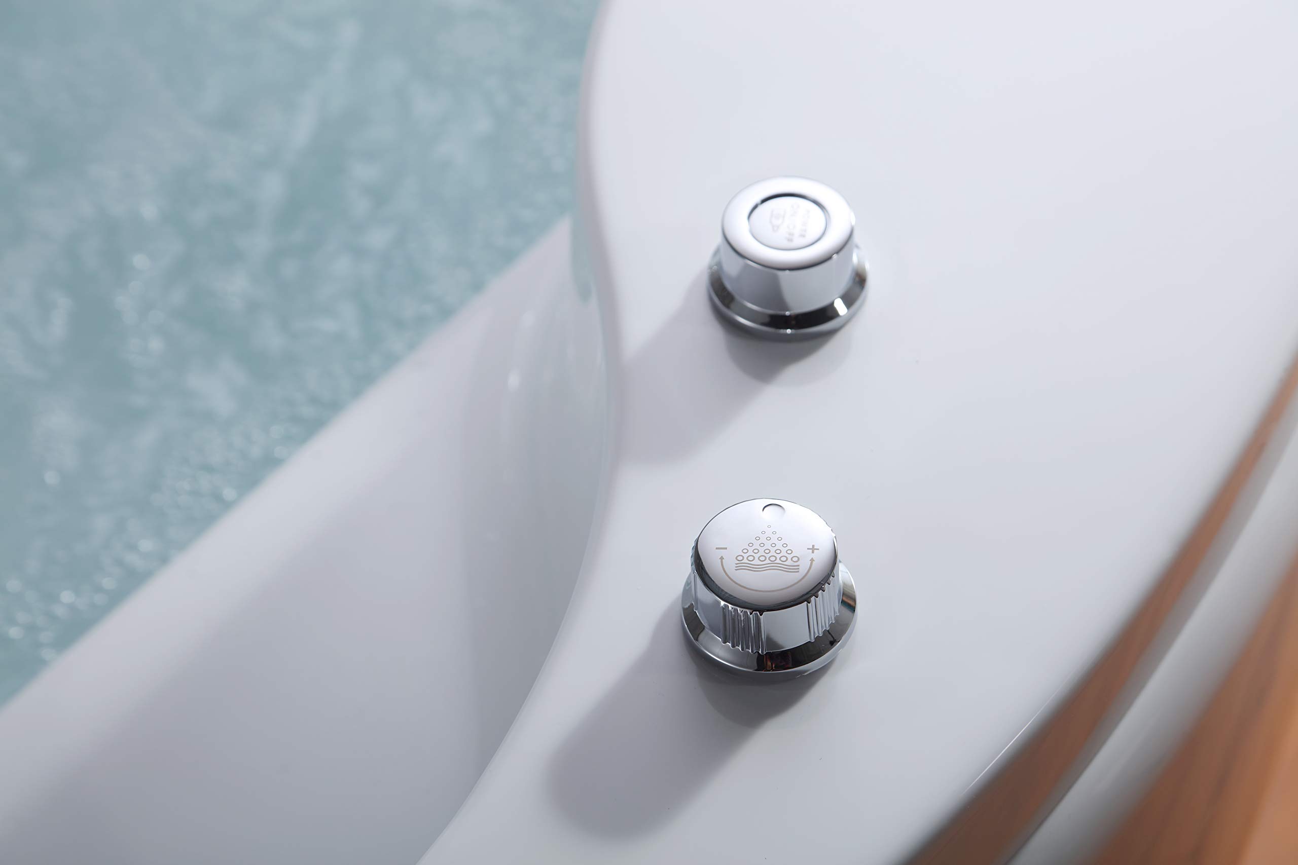 Buy Empava 59" Acrylic Freestanding Whirlpool Bathtub Hydromassage