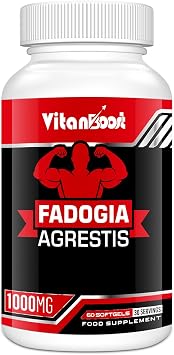 Fadogia Agrestis 1000mg with Ashwagandha & ZINC- Maximum Strength Fadogia Agrestis Extract Supplements - Drive & Athletic Performance - Gluten Free, Non-GMO 60 Count Pack of 1