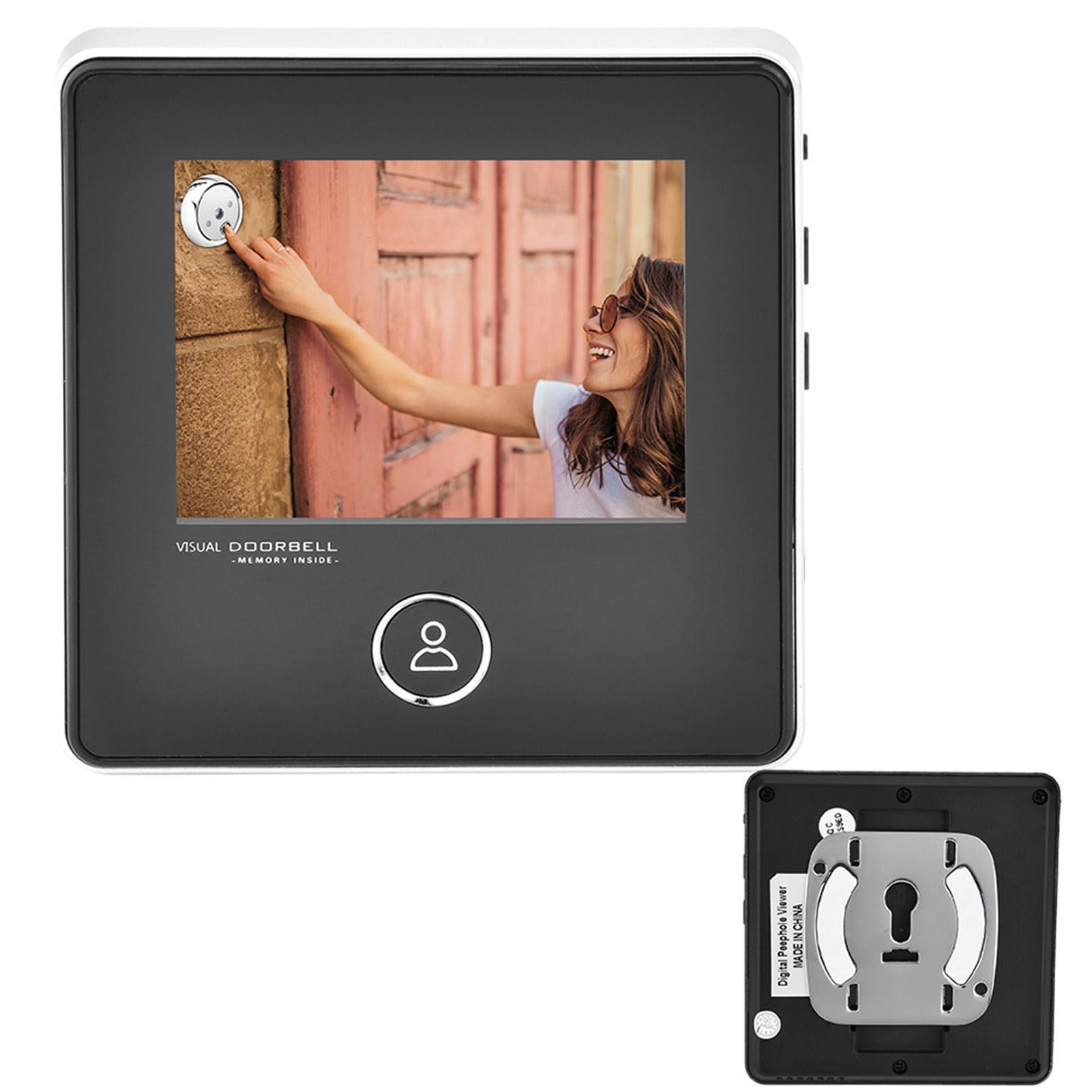Peep Holes Camera for Doors,2.8 Inches Tft LCD Screen Smart Peephole Visual Doorbell with 1Mp Ir Night Camera - Image 4