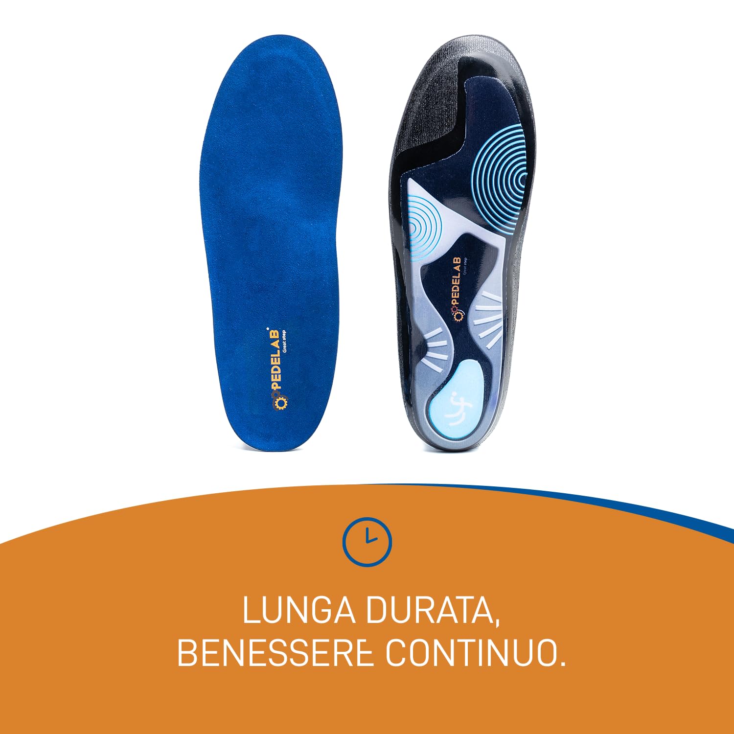Pedelab Plantare Ortopedico Sportivo Sport Ball, Misure S 37-38 | Solette Ortopediche Basket, Pallavolo e Pallamano | Plantari Piede Piatto, Tendine d’Achille e Ginocchio | Rivestimento in Microfibra