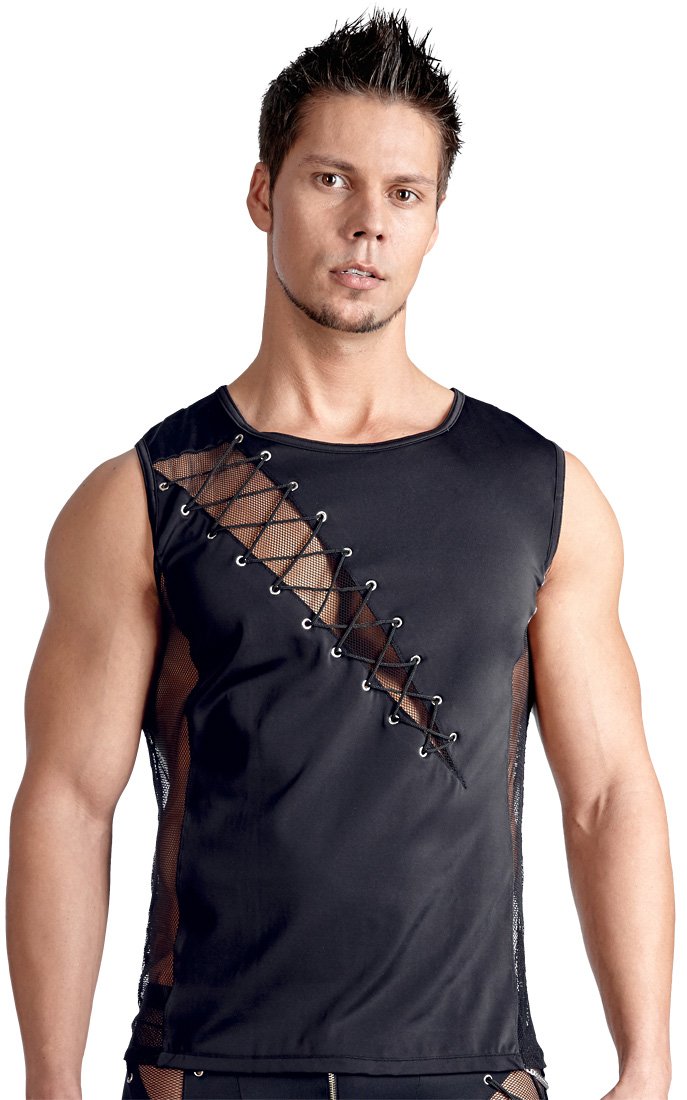 Svenjoyment T-Shirt avec Laçage pour Homme Noir Taille M