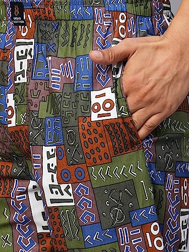 Image of Urban Scottish Men's Multicolor Cotton Lounge Pants- USPJ2309