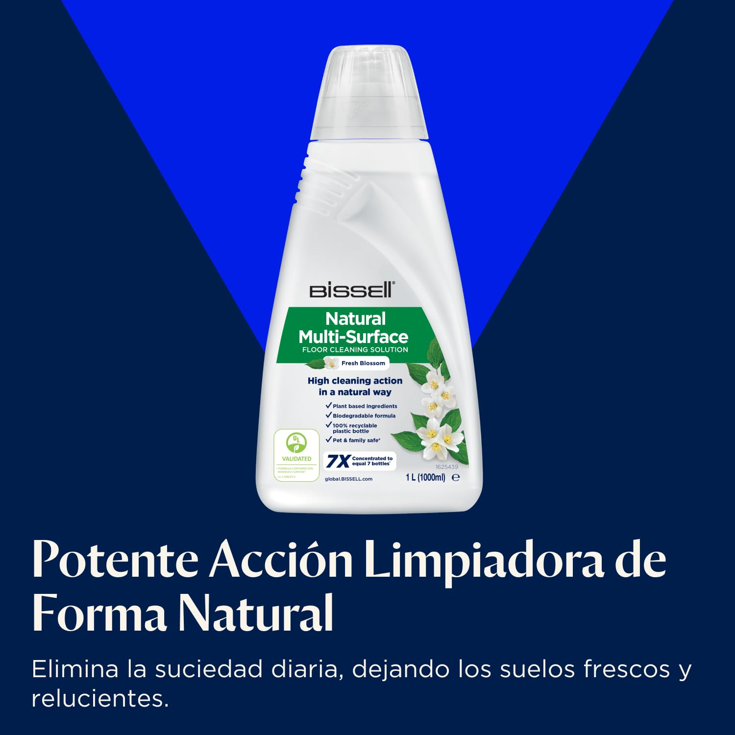 Bissell CrossWave HF3 Aspiradora Sin Cable 3598N | Aspiradora fregona en seco y húmedo, escoba vertical ligera, 25 minutos de autonomía, solo para suelos duros
