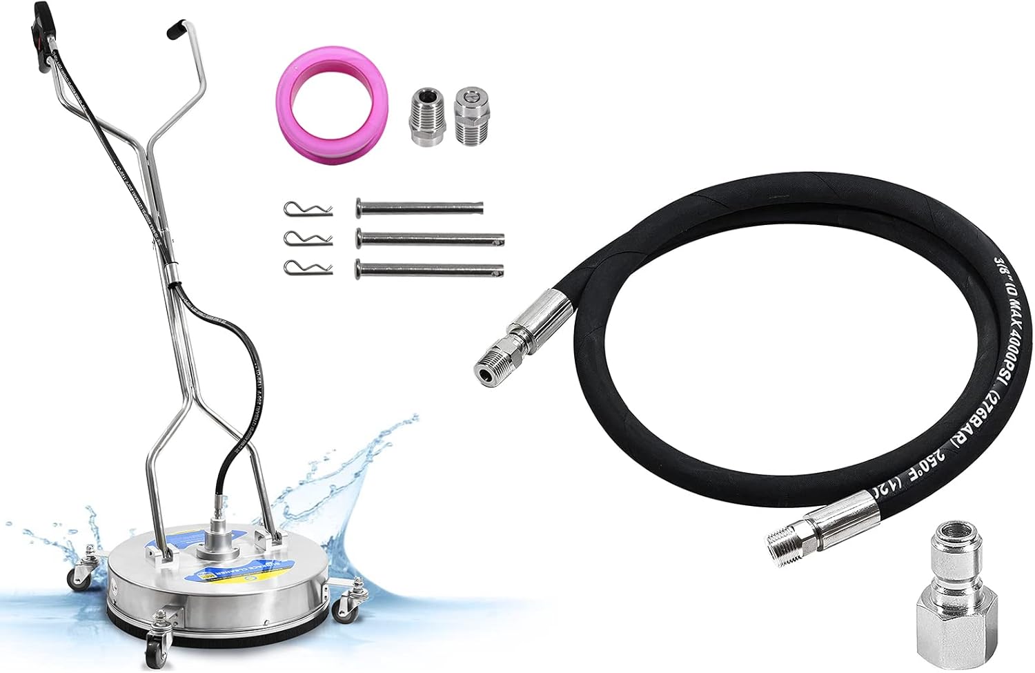 TOOLCY Pressure Washer Surface Cleaner and Jumper Hose Kit