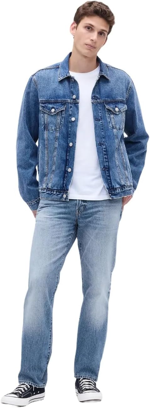 Gap Mens Relaxed Straight Fit Denim Jean