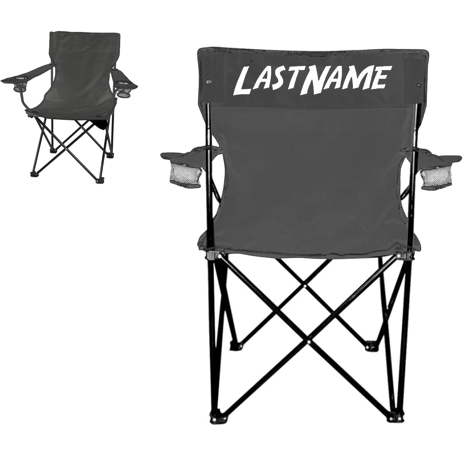 VictoryStore Outdoor Camping Chair - Custom Last Name Folding Chair- Camping Chair with Carry Bag (1)