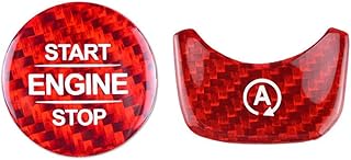 HBZYD Car Start Stop Switch Button Cover, Fits Mercedes Benz A B GLB Class W177 GLB X247 W247 CLA AMG 2020+ Start-Stop Button Sticker Car Interior Accessories