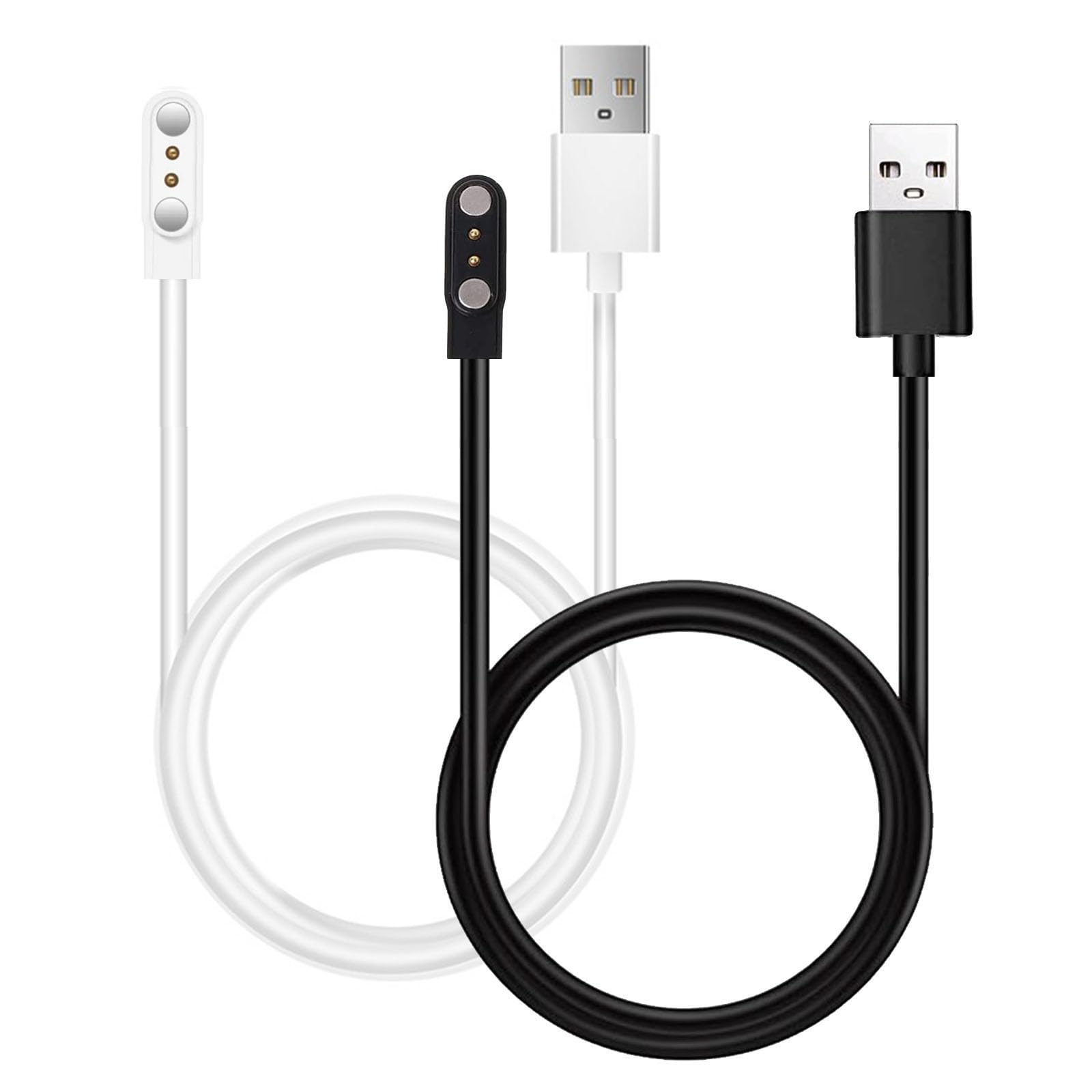 Xininyia Compatible with Letsfit E26 Smart Watch Charger, [2PIN/2Pack] Strong Magnetic Charger USB Replacement Charging Cable 2FT(Not for Other Models)