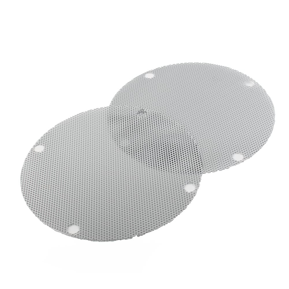 Lirun 2 PCS Motorcycle Iron Mesh Speaker Grills, Rear Speaker Grille Cover for Harley Touring FLHTCSE, EFI FLHTCI, FLHTC, EFI FLHTI, FLHT, FLHXXX, Chrome
