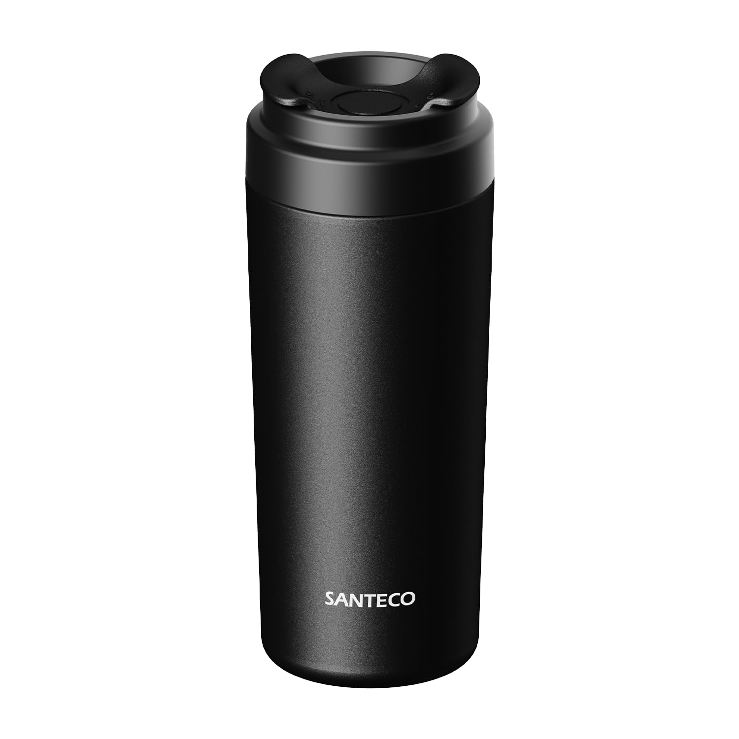 SANTECO Vakuumisolierte Edelstahl-Trinkflasche 630ml, Einhan