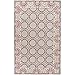Surya Florence de Dampierre Bordeaux BRD-6019 Hand Tufted Wool Geometric Area Rug, 5-Feet by 8-Feet