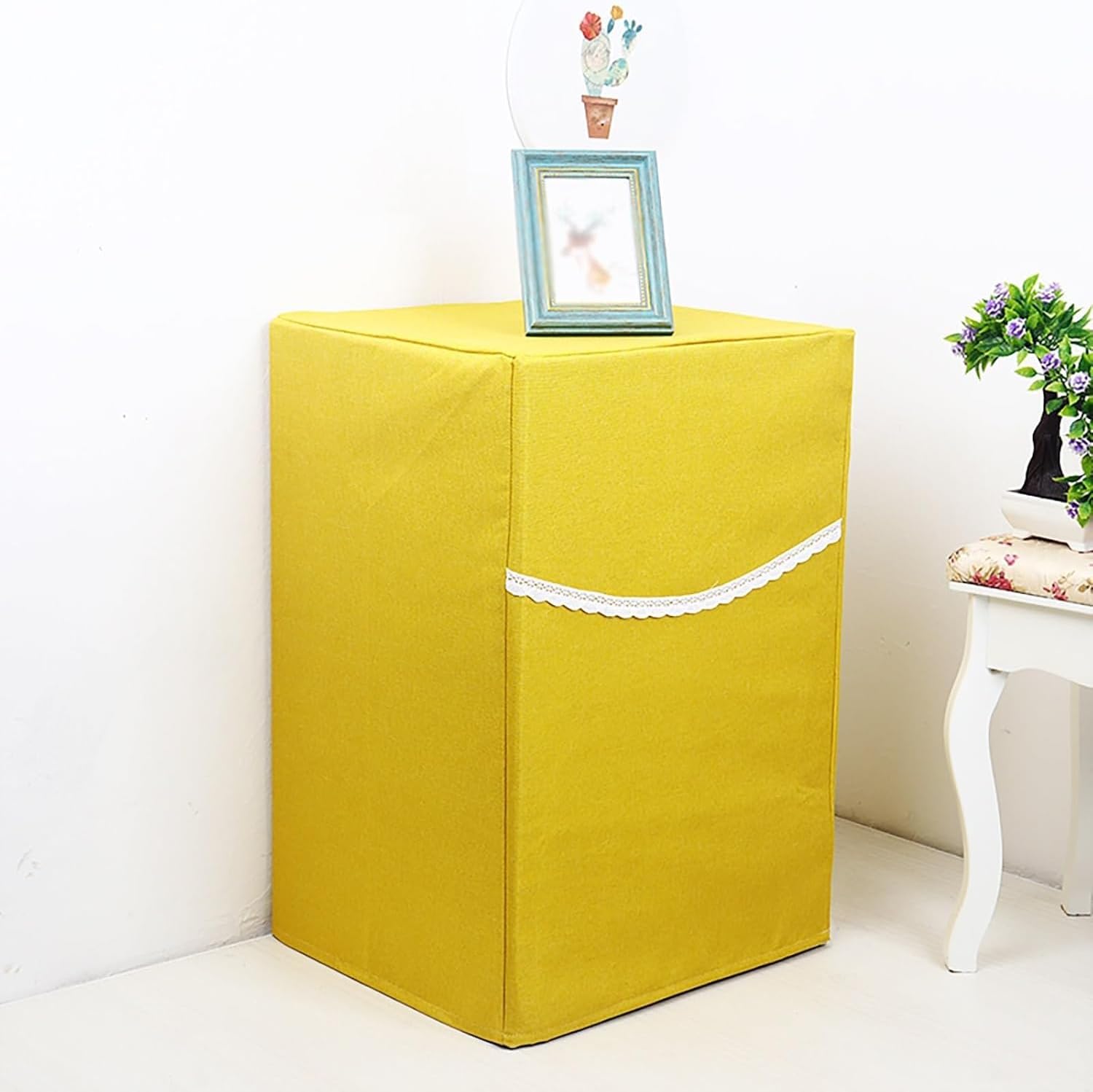 Scratch-Resistant Safe Box Cover Decor Home Office Retail Hospitality, Heavy Duty Safe Cover Disguise Protection with Pull Open Zipper, Hidden Equipm(Size:8x14x8/20x35x20cm,Color:Yellow)