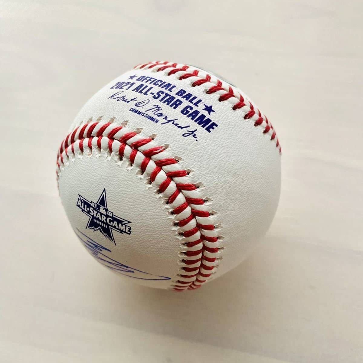 Amazon.co.jp: 大谷翔平 直筆サインボール 2021年 MLBオールスター 実 