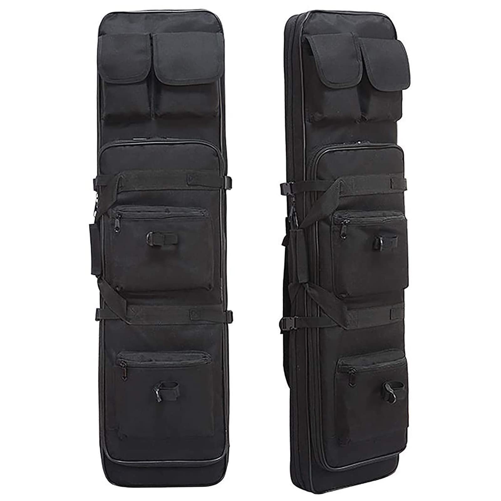 Sac a Dos Fusil Housse De Transport Airsoft,Housse de Transport pour Fusils à Air Fusils De Chasse,Chasse Rembourée Sac,Oxford Stockage,Stockage et Transport,Noir,120cm/47.2in