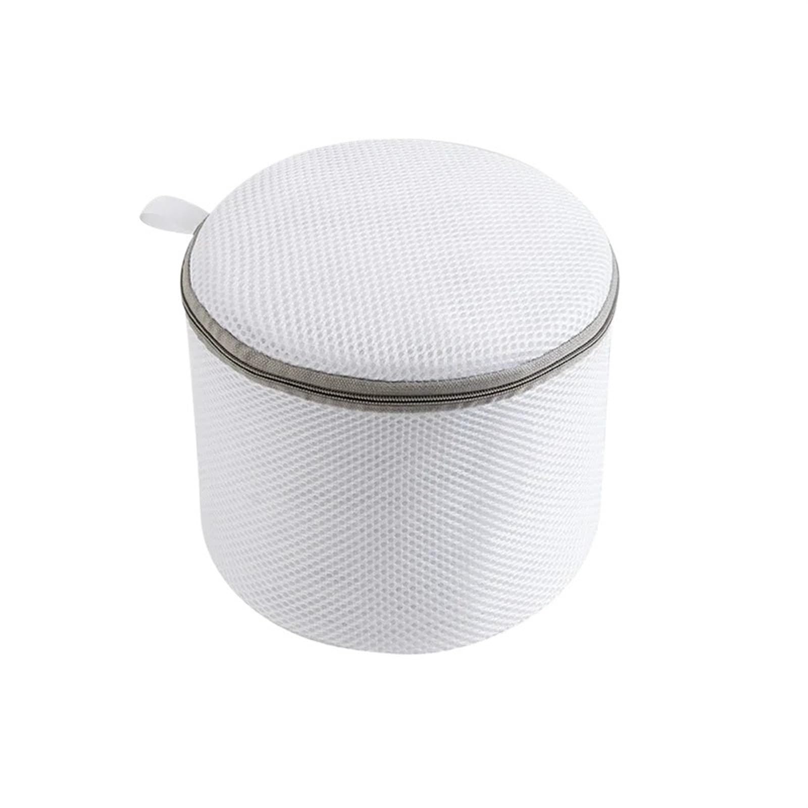 Laundry Bag 2pcs Bras Washing Bag Thicken Polyester Underwear Laundry Anti-deformation Zippered Mesh Machine Dedicated Wash Bra Bags(M-grey)