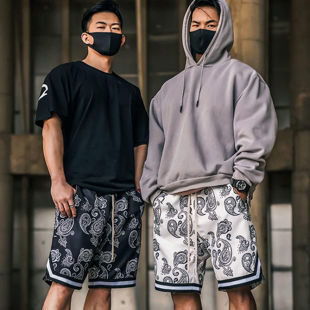 BOOMLEMON Men's Paisley Shorts Athletic Workout Basketball Shorts Casual Print Running Short Pants - Image 6