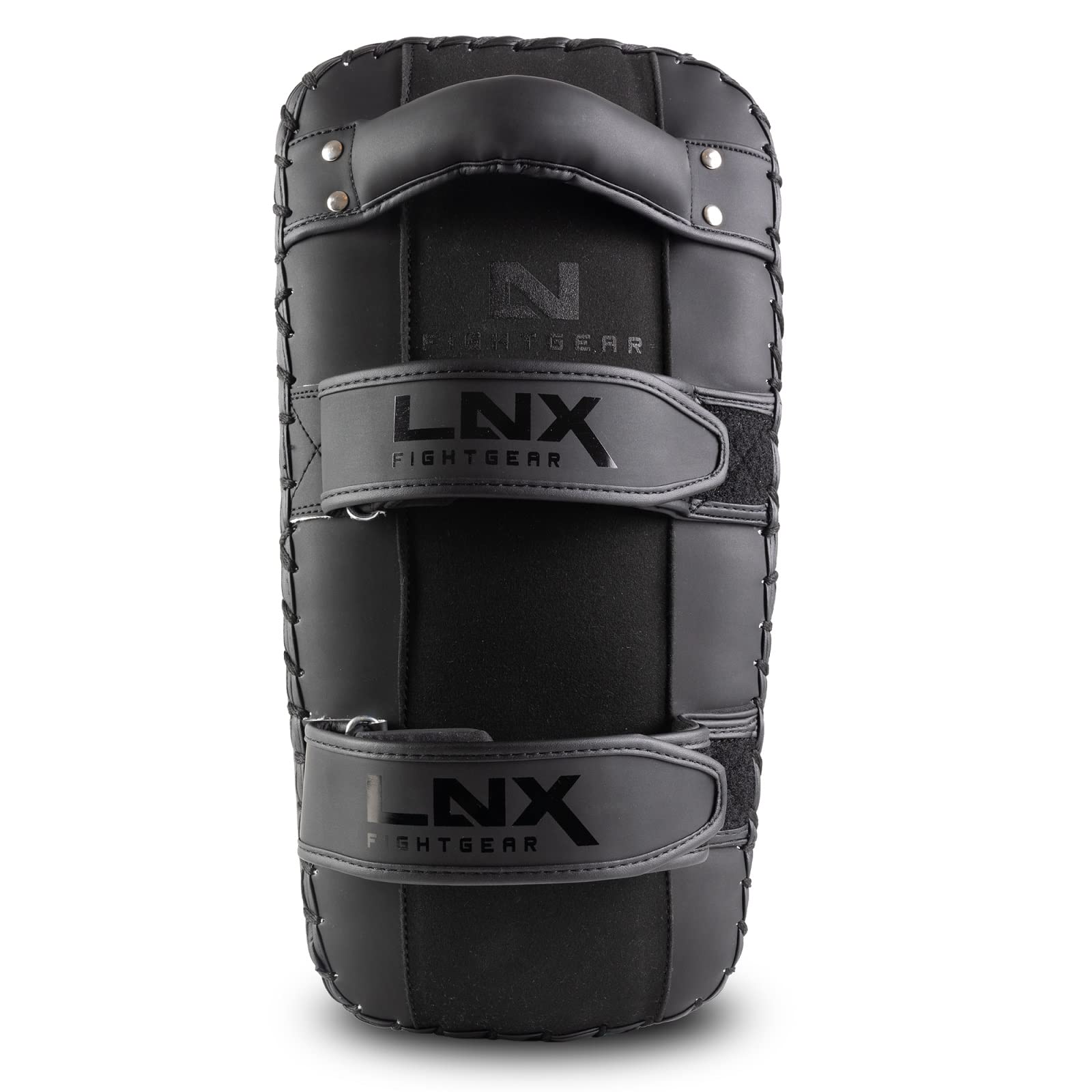 LNX Thai Pads Ultimatte - Paar in matt schwarz original Thai Style für Kickbox Muay Thai Training usw. Schlagpolster Kickpolster Pratze Paar
