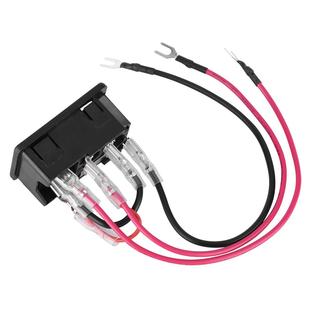 VBESTLIFE Wtyczka typu U 15 A zasilacz sieciowy, przełącznik/adapter, moduł z bezpiecznikiem do drukarki 3D, 220 V/110 V