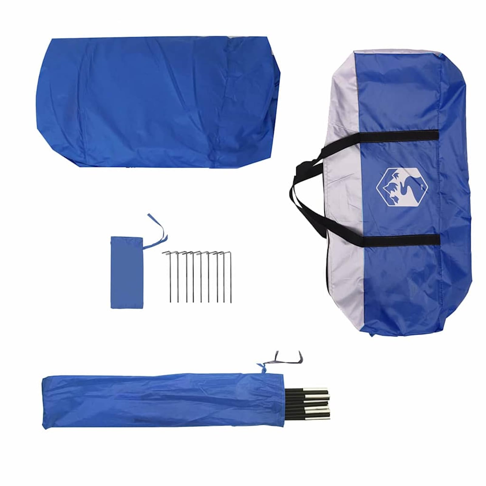 Namiot z moskitierą z dachem Azure niebieski 320 x 320 x 218 cm, wodoszczelny i odporny na promieniowanie UV, składany – idealny do ogrodu, na taras i imprezy na świeżym powietrzu