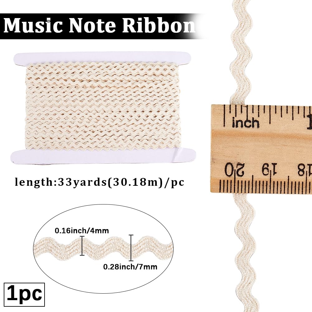 GORGECRAFT Rick-Rack Band – 22,7 M Rolle, Weiß, Ca. 6-10 Mm Breit, Polyester, Für Nähen & Basteln, Hochzeit & Weihnachten