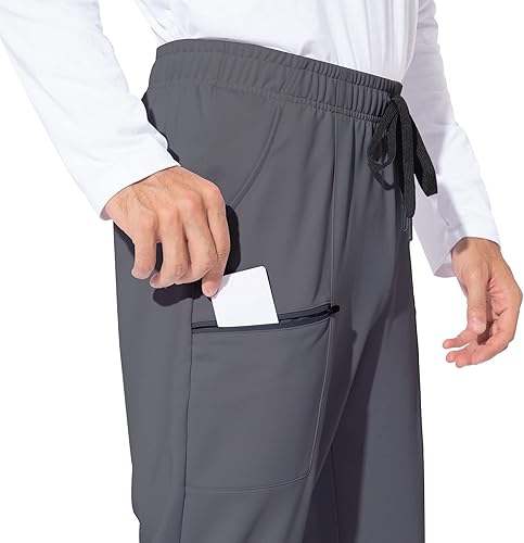 Miniatura 3 de M MAROAUT Pantalones deportivos para hombre, pantalones deportivos ligeros con bolsillos con cremallera, pantalones de entrenamiento para gimnasio