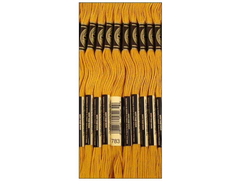 DMC Bulk Buy Thread 6-Strand Embroidery Cotton 8.7 Yards Medium Topaz 117-783 (12-Pack)