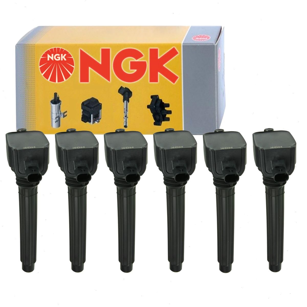 Amazon | NGKイグニッションコイル6個。Jeep Wrangler 3.6L V6 2012