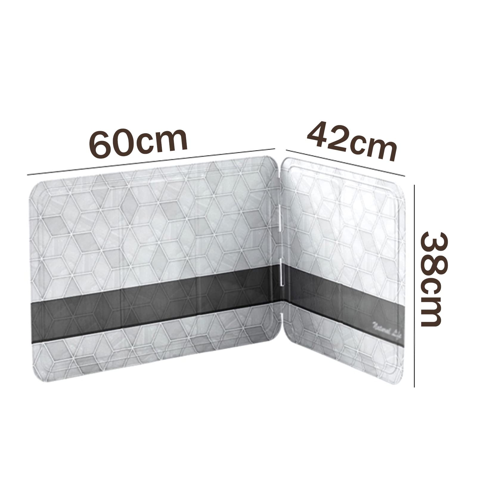 HJXGQJM Protector Antisalpicaduras,Protector Salpicaduras Cocina, Plegable Protección contra Salpicaduras, Protección contra Salpicaduras, Papel De Aluminio Protector Salpicaduras Cocina(2 Pieces)
