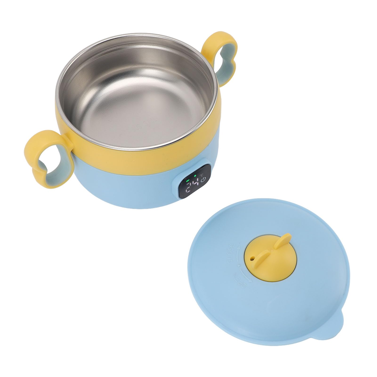 Box per il Pranzo Elettrico, Neonati Portatili Calco Alimentare USB Contempazione Costante Riscaldata per il Pranzo, Scalda per Pranzo Isolato per Bambini per Lavoro 'ufficio