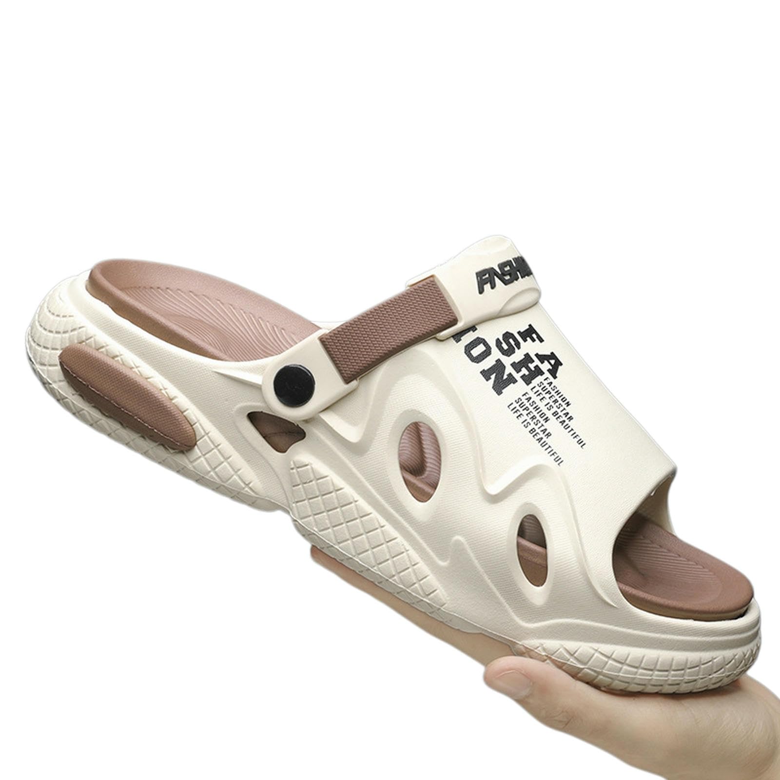 Claquettes hommes femme chaussures semelles épaisses été grande taille