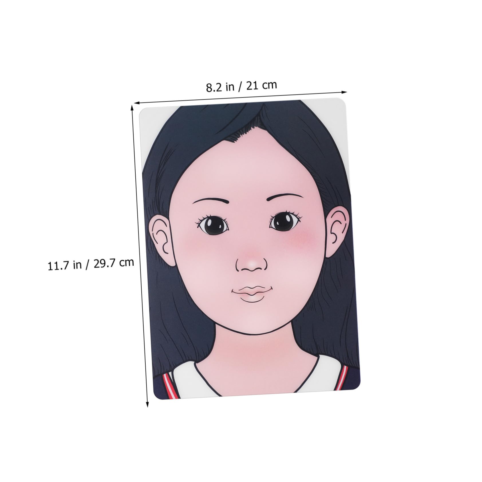 OSALADI 1 Set Face Painting Practice Board Boy Girl Washable Makeup Training Tool Portable Safe Design Reusable Face Paint Aid for Artists Easy to Clean Store